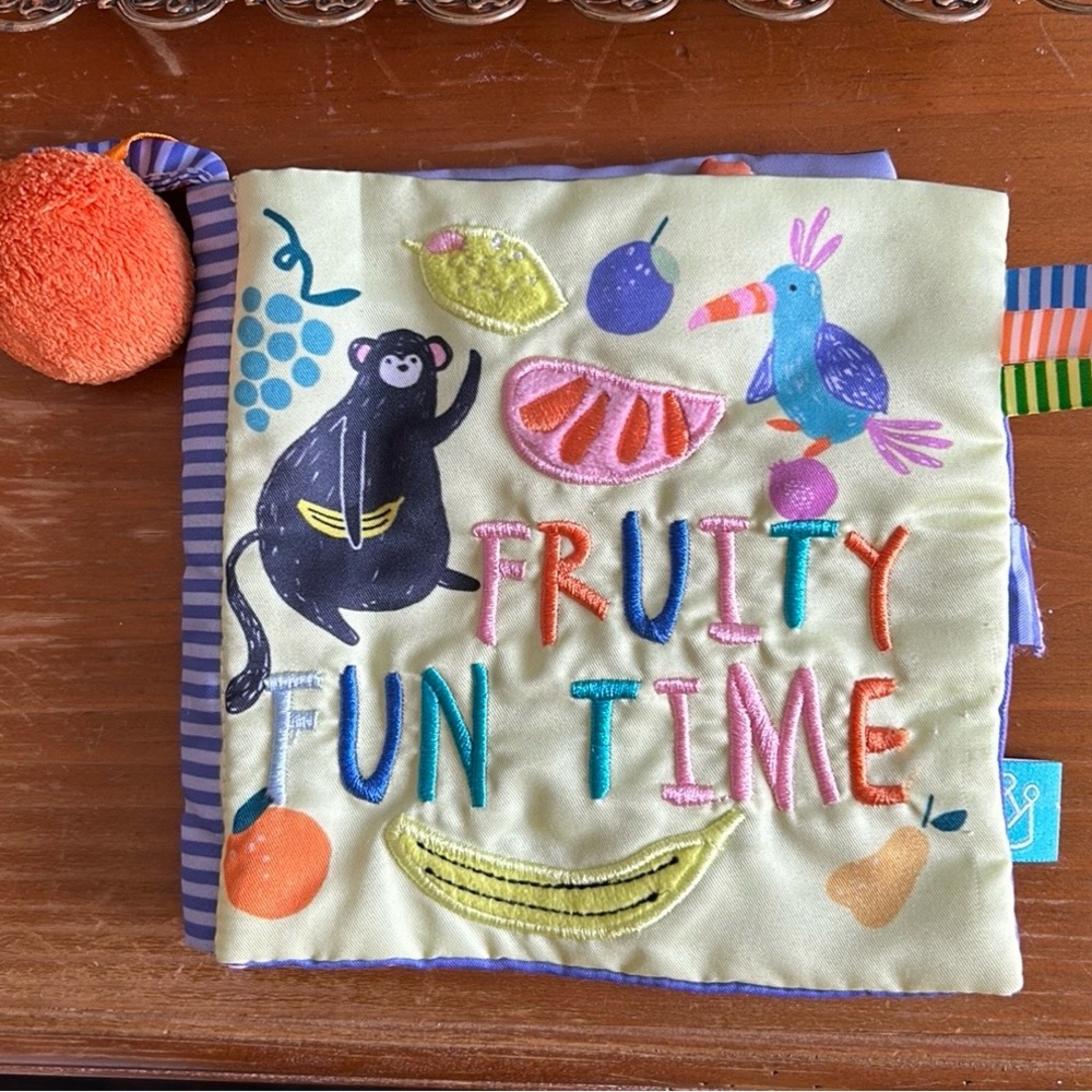 Manhattan Toy Fruity Fun Time Soft Book - EUC